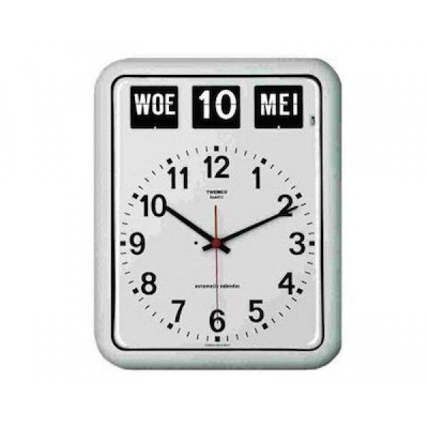 klok met datum kopen twemco dementieklok